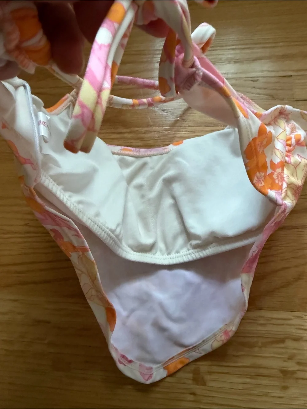 MWOT Floral  Orange & Pink Two-Piece Swim Set